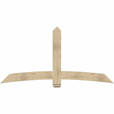 Ekena Millwork Bellingham Rough Sawn Timber Gable Bracket, Douglas Fir, 84"W x 42"H x 4"D x 6"F, 12/12 Pitch GBW084X42X0406BEL00RDF